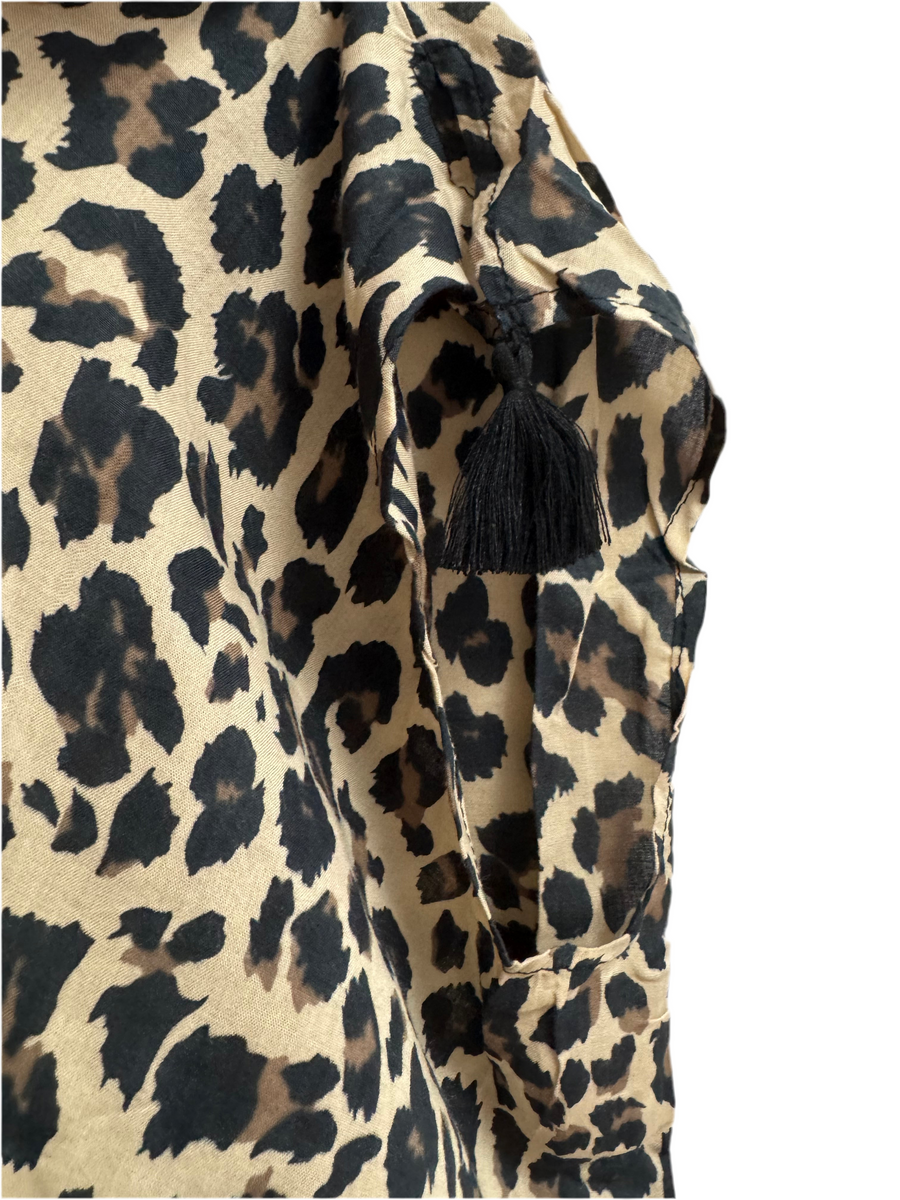 Arabian Leopard Kaftan Only in Grey