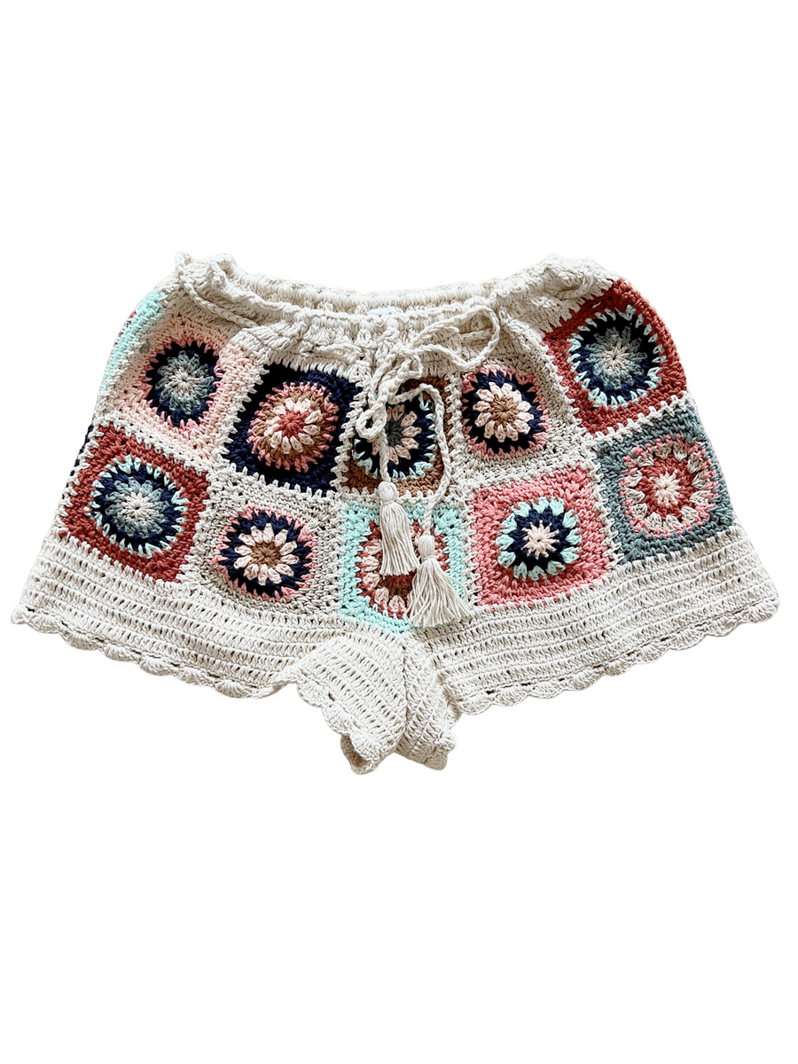 Sadie Crochet Shorts Island Boho