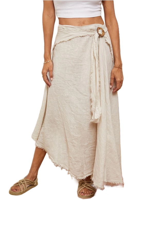 Italian linen skirt best sale