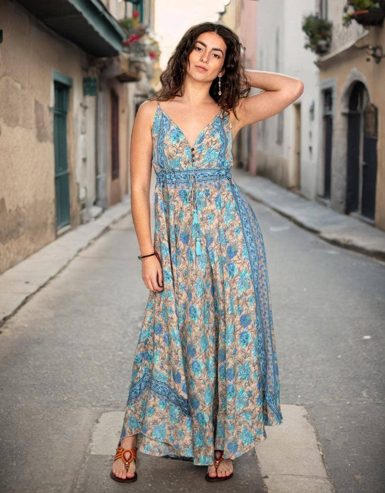long silk Maxi