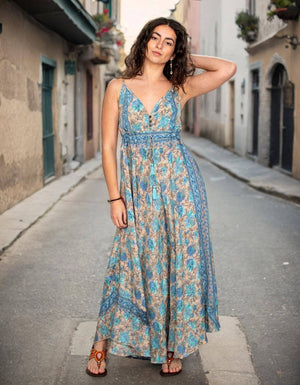 long silk Maxi