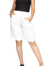 LINEN CAPRI PANTS