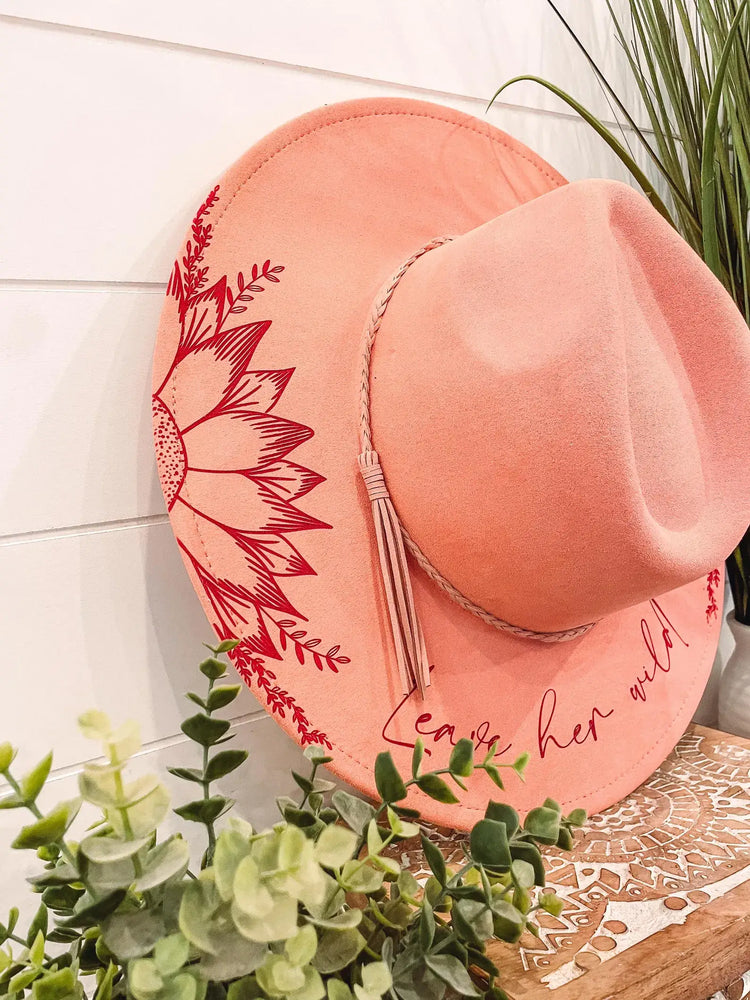Engraved Floral Hat