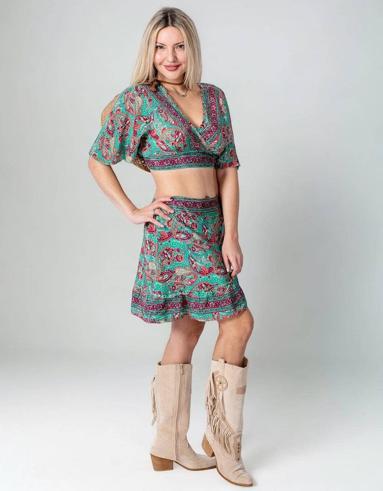 Silk Set Skirt/Top