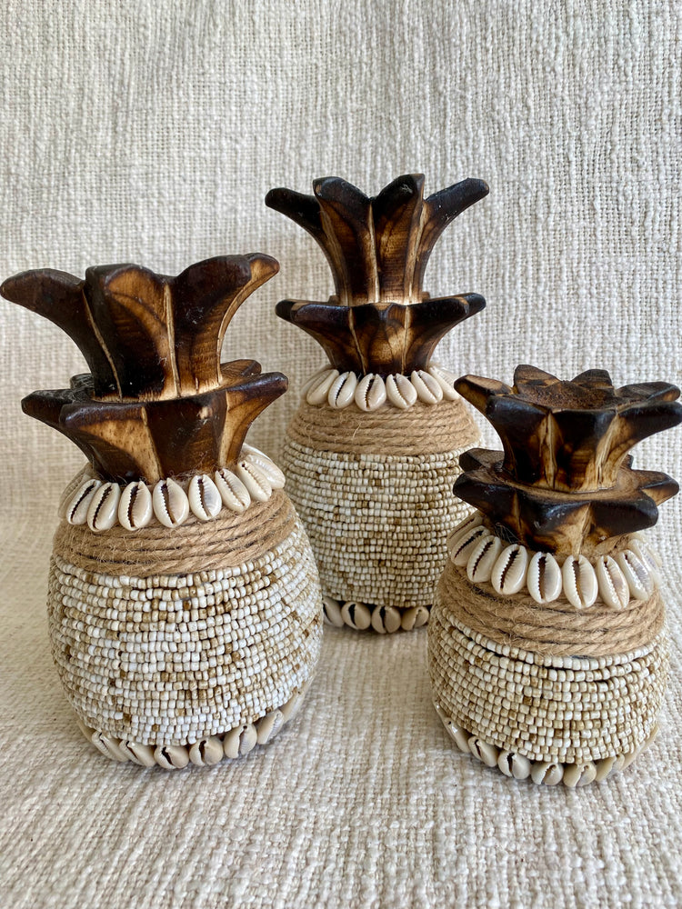 Beaded pineapple Natural