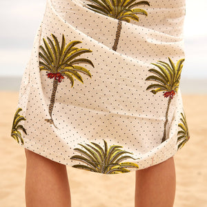Kimono Cotton Kaftan - Palm Tree