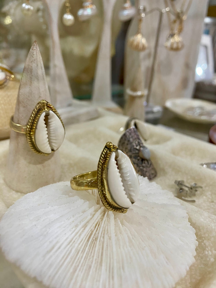 Cowrie Shell Ring