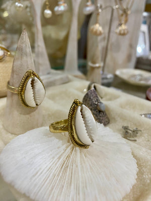 Cowrie Shell Ring