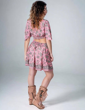 Pink Silk Set