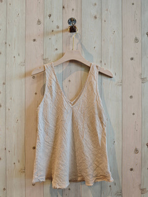 LINEN SINGLET TOP