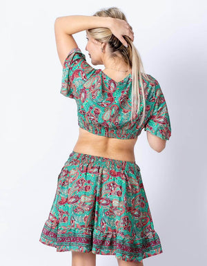 Silk Set Skirt/Top