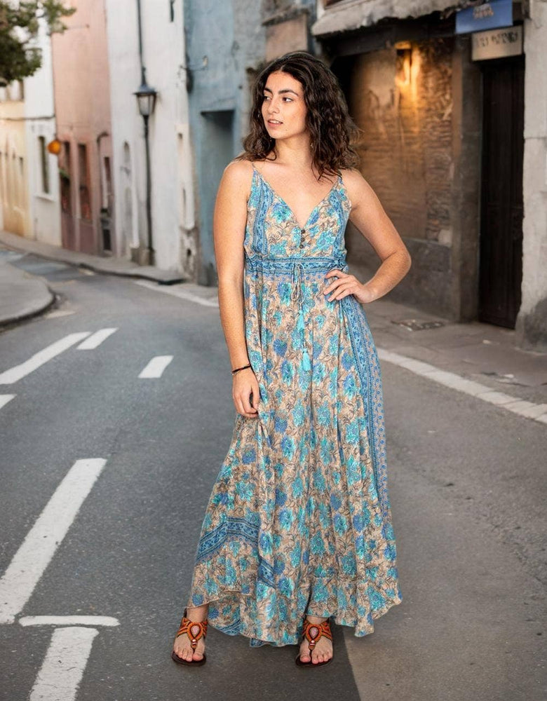 long silk Maxi