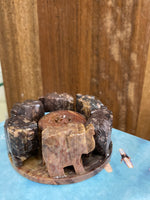 Elephant incense holder -stone
