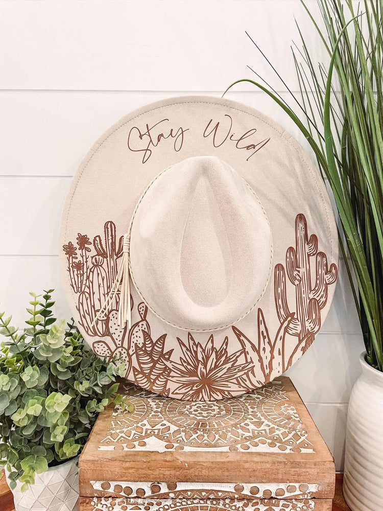 Engraved Desert Scene Hat