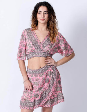 Pink Silk Set