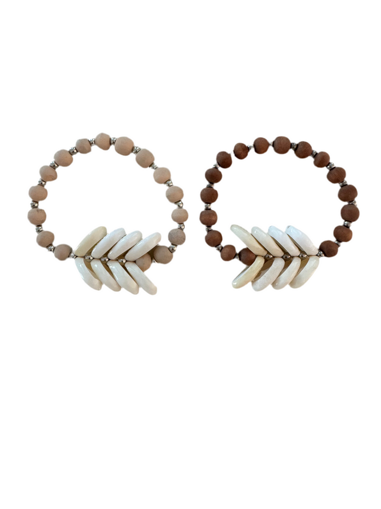 Cowrie & Bead Bracelet