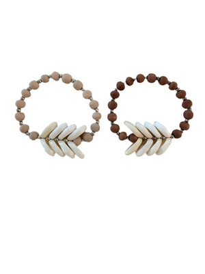 Cowrie & Bead Bracelet