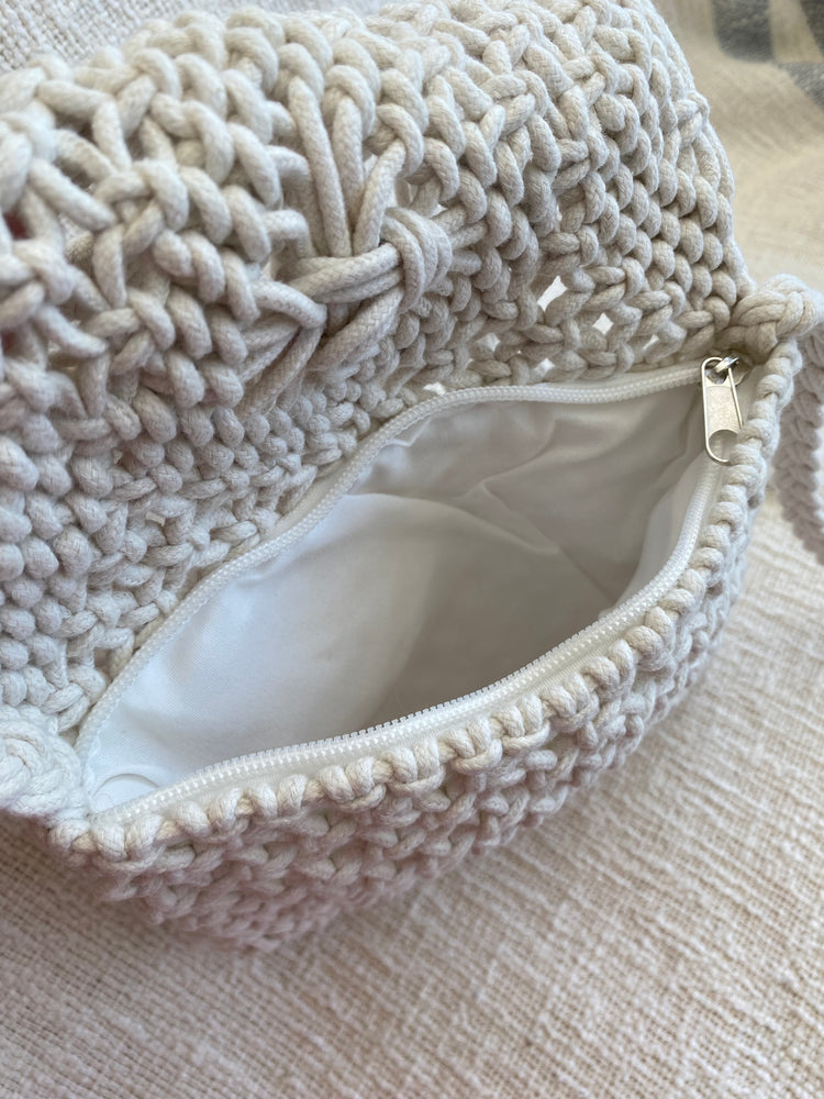 Handmade cross body bag