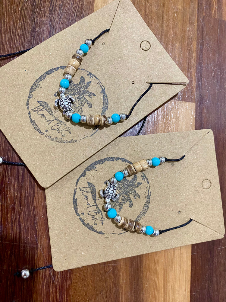 Coconut turtle bracelet
