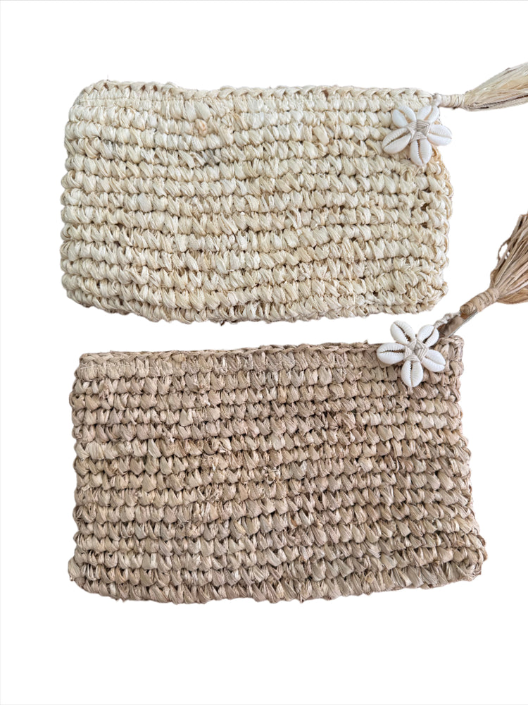 Raffia Clutch