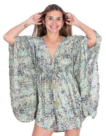 Silk mini Batwing Sleeves