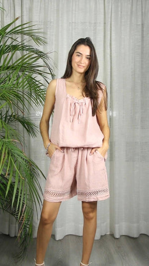 LINEN SINGLET