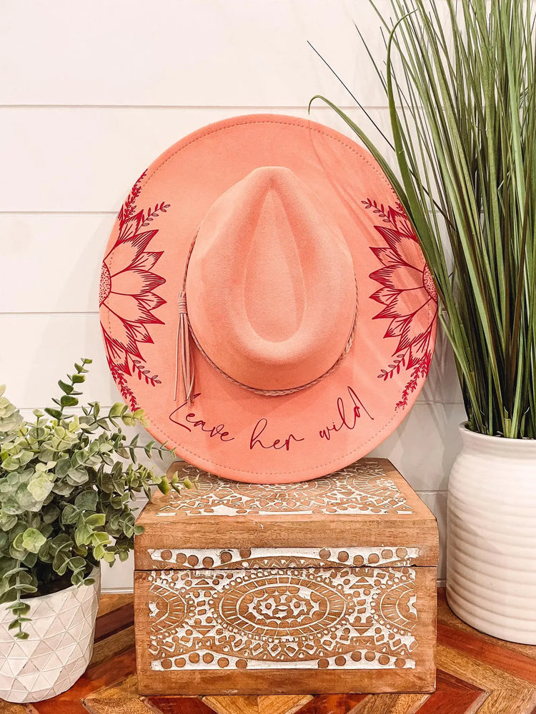 Engraved Floral Hat