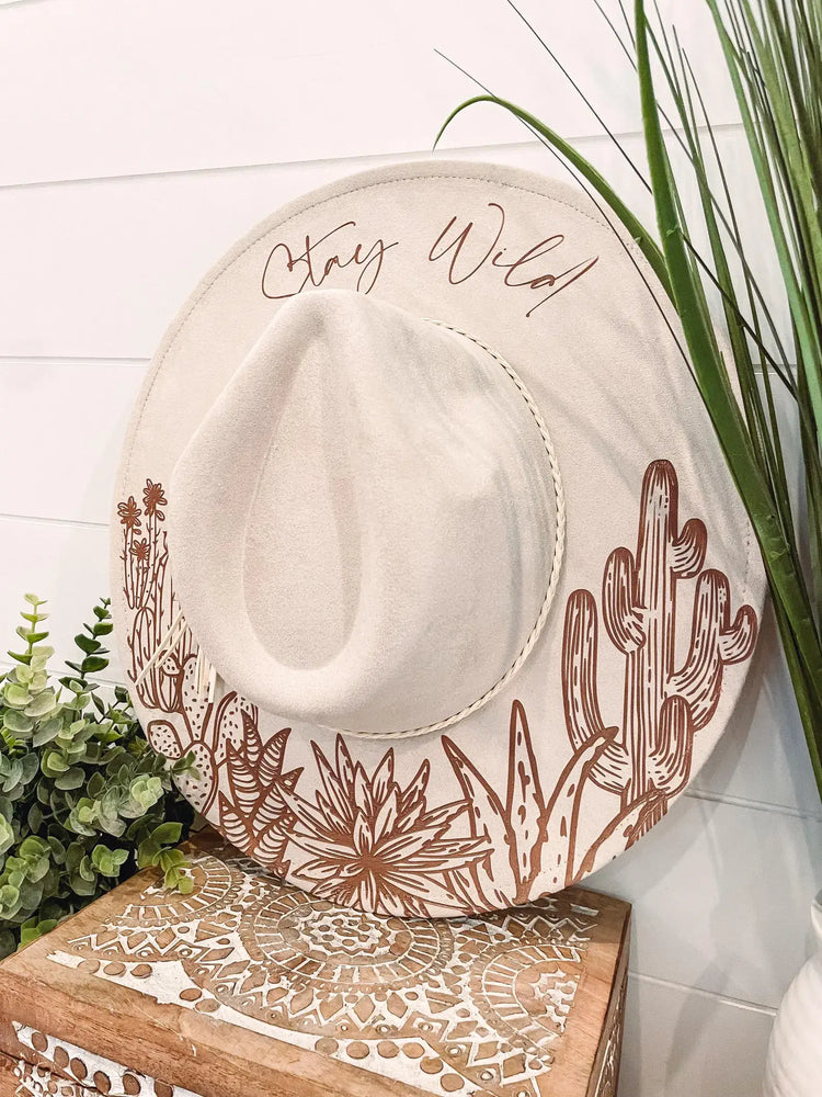 Engraved Desert Scene Hat