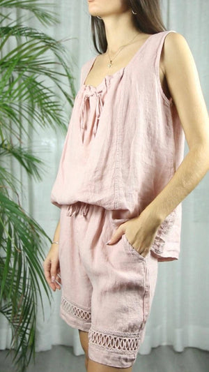 LINEN SINGLET