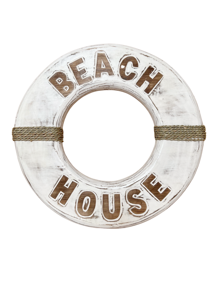 BEACH HOUSE LIFE BUOY - Tropical Interiors & Island Boho