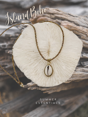 Boho shell deals necklace