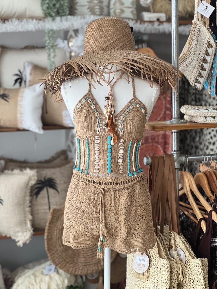 Island Boho Crochet Set - Tropical Interiors & Island Boho
