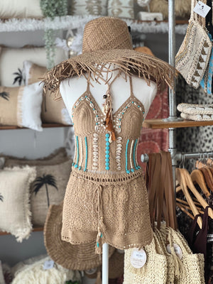 Island Boho Crochet Set - Tropical Interiors & Island Boho