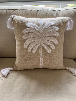 Coral Palm Cushion
