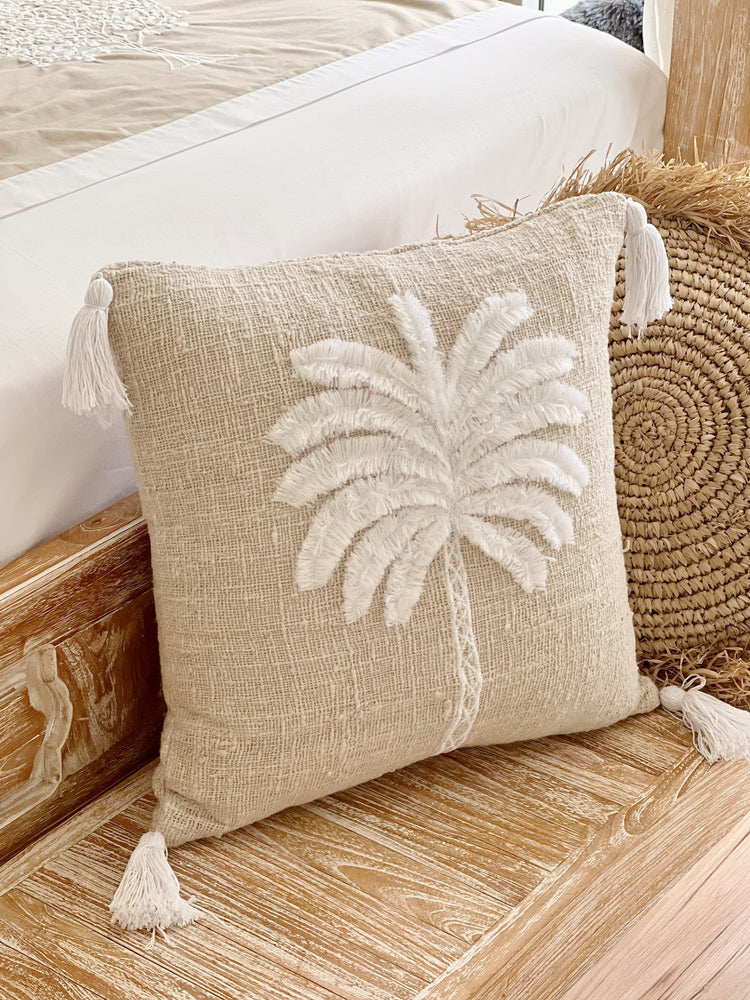Coral Palm Cushion