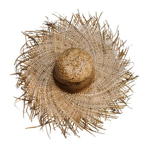 
            
                Load image into Gallery viewer, Palm Leaf Fringe Hat - Tropical Interiors &amp;amp; Island Boho
            
        