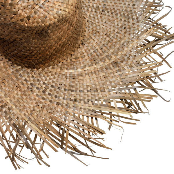 Palm Leaf Fringe Hat - Tropical Interiors & Island Boho