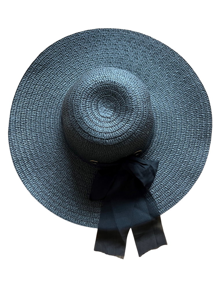 
            
                Load image into Gallery viewer, Black Straw Hat
            
        