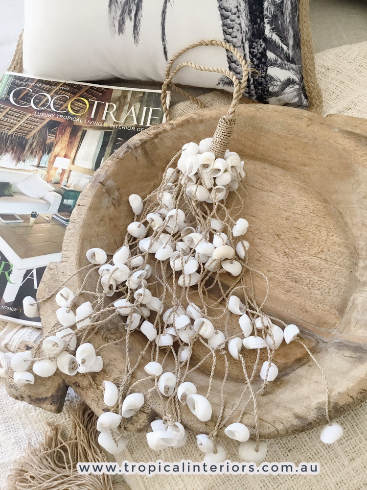 
            
                Load image into Gallery viewer, Coastal Shell Tassels - Tropical Interiors
            
        