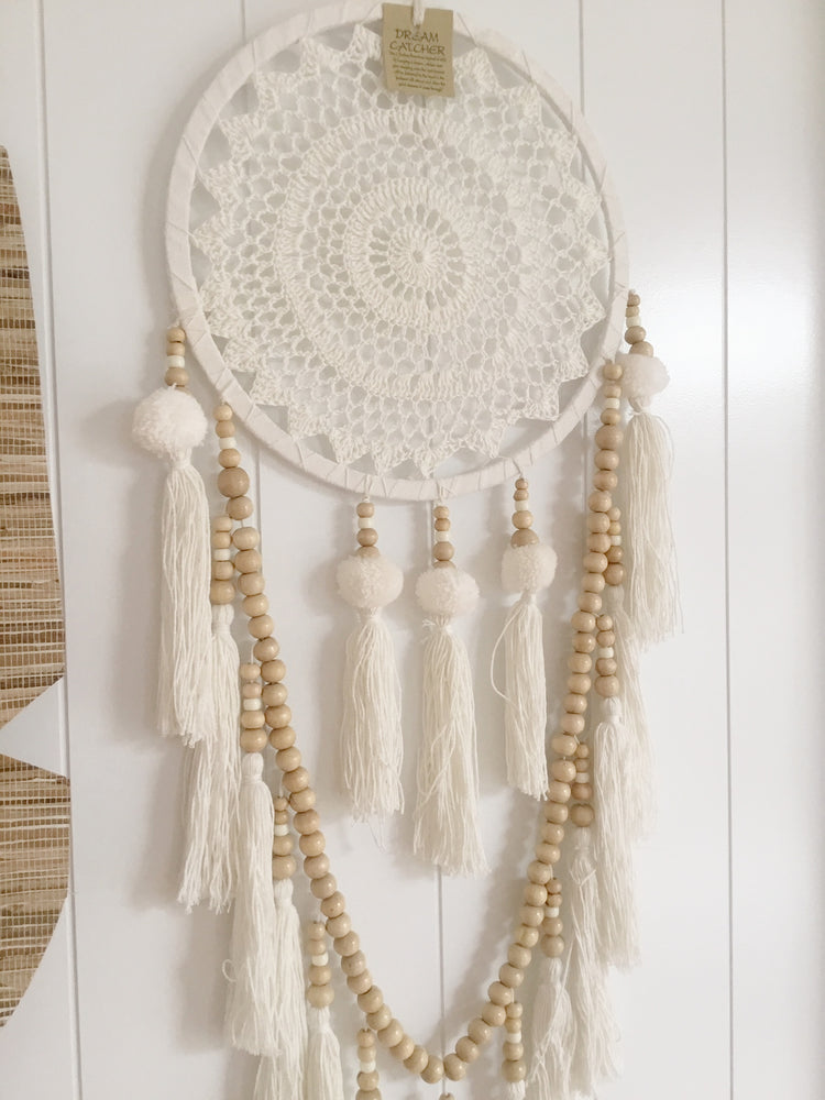 
            
                Load image into Gallery viewer, Crochet Tassel Dream Catcher - Tropical Interiors
            
        