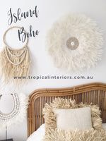 Boho Luxe Feather & Shell Juju Hat - Tropical Interiors