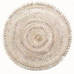 Placemat Rattan & Cowrie Shell - Tropical Interiors & Island Boho