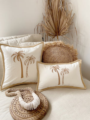 Seaside Linen Cushion Cover - 40cm - Tropical Interiors & Island Boho