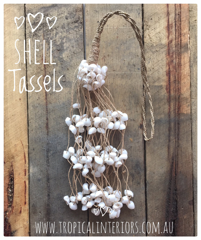 
            
                Load image into Gallery viewer, Coastal Shell Tassels - Tropical Interiors
            
        