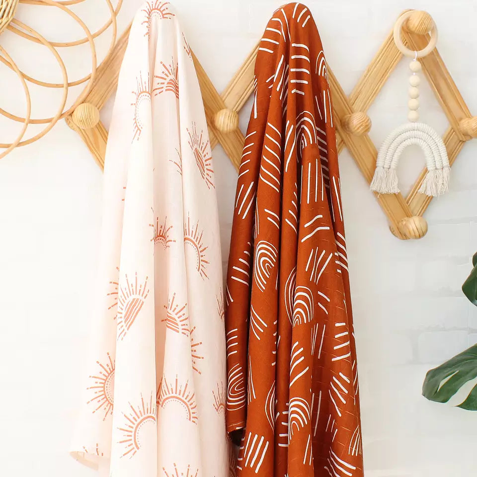 Tuto Pañal Manta Swaddle Muselina Bebé Algodón Bambu 70x70cm | Cuotas - 4
